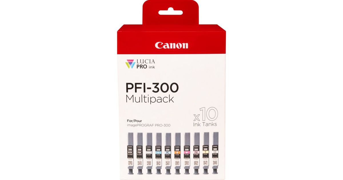 Canon PFI-300 ink cartridge 10 pc(s) Original Black, Blue, Cyan