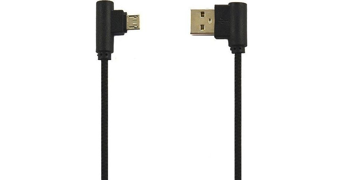 Vega USB cable USB MICRO NYLON CABLE BLACK ANGLED PREMIUM 1M> - USB ...