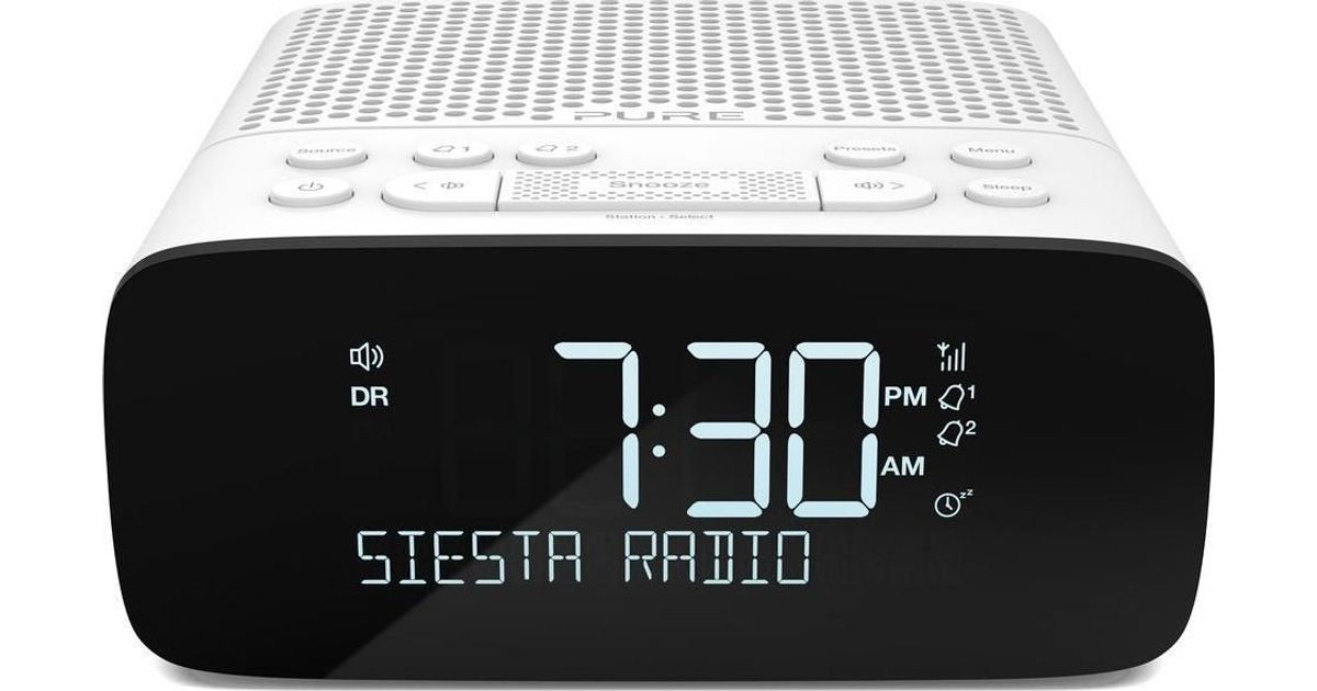 Pure PURE SIESTA S2 clock radio white - Clock radios - AV-equipment &  accessories - Audio-video - MT Shop