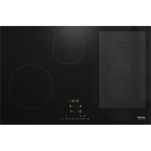 Miele KM 7414 FX Black Builtin 75 cm Zone induction hob 4 zone(s