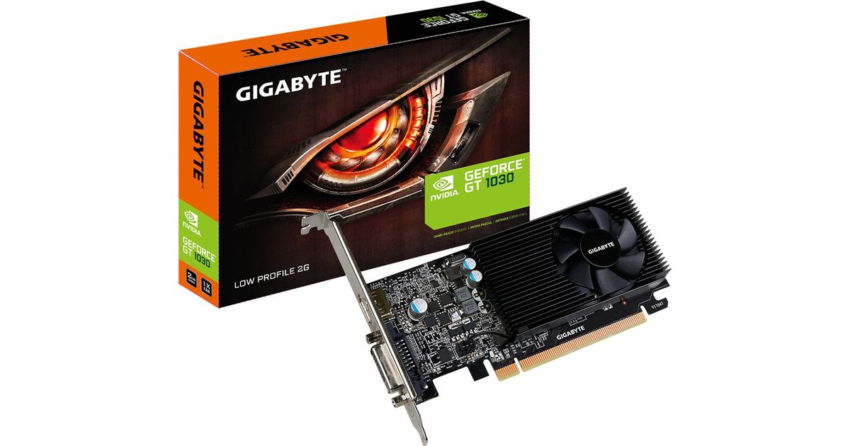 Gigabyte GeForce GT 1030 Low Profile 2GB GDDR5 graphics card (GV ...