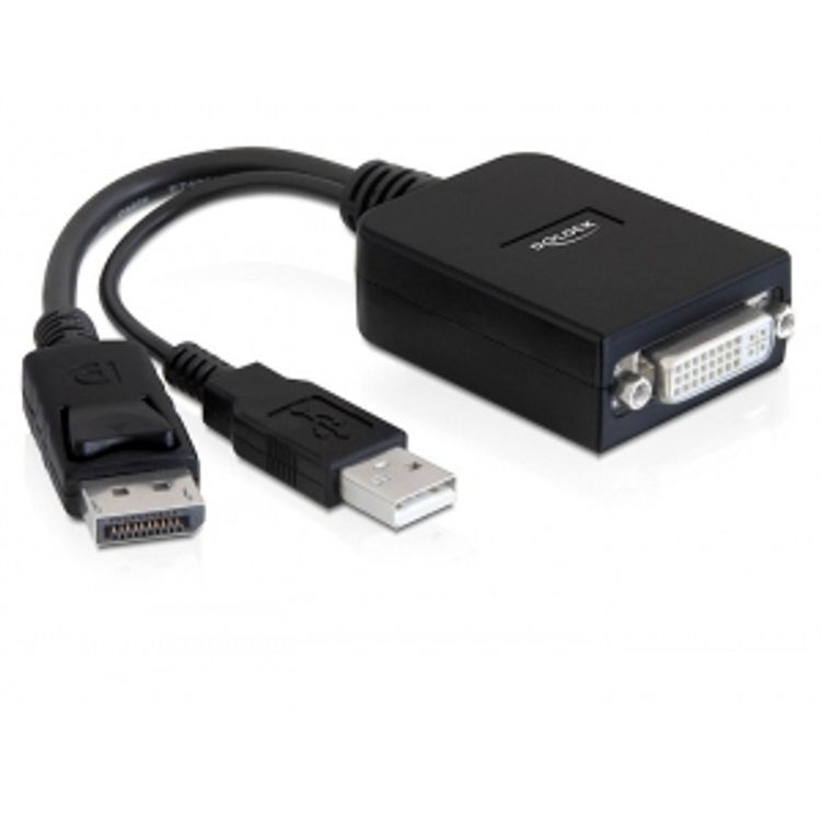Tootefoto - DeLOCK 61855 videokaabliadapter 0,23 m DisplayPort DVI-I Must