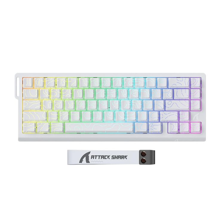 Tootefoto - Attack Shark X68 He Rapid Trigger 8KHz/128KHz Poron White