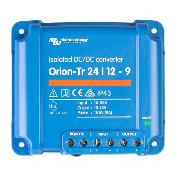 Tootefoto - Victron Energy Wandler Orion-Tr 24/12-9A 110 W 12 V - 12.2 V (ORI241210110R)