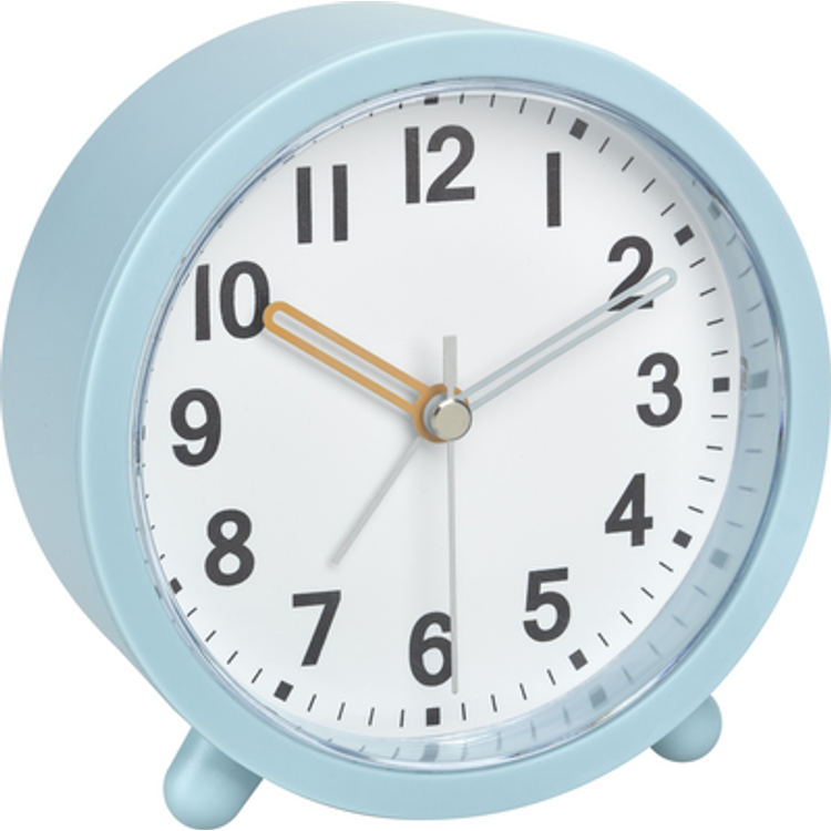 Tootefoto - Tfa Dostmann 60.1043.20 Quartz Alarm Clock Turquoise, Blue Alarm Times 1 Noiseless Movement