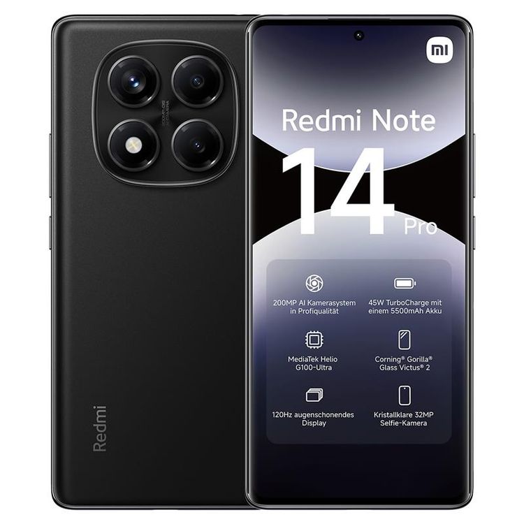 Tootefoto - Xiaomi Redmi Note 14 Pro 8/256GB Midnight Black
