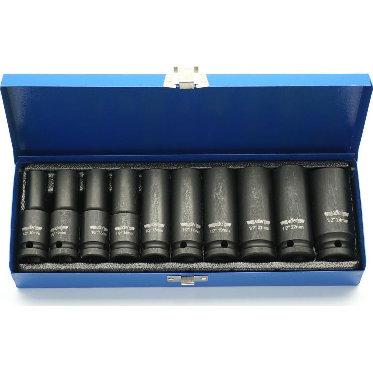 Tootefoto - Adler ADLER ZESTAW NASADEK D UGICH 1/2" 10szt. KUFER METALOWY MAR3510.35