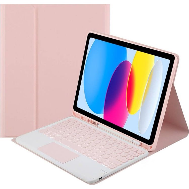 Tootefoto - Universaalne Strado mbris puuteplaadiga klaviatuuriga Apple iPad 10.9 22 TPIP22 (roosa) jaoks