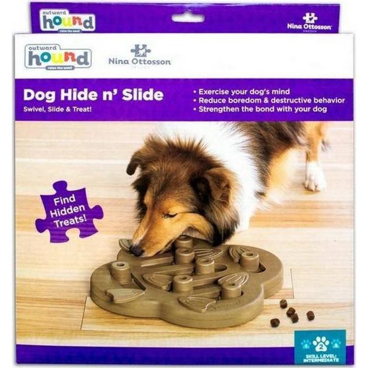Tootefoto - Outward Hound Nina Ottosson Dog Hide N Slide level 2 - educational game for a dog