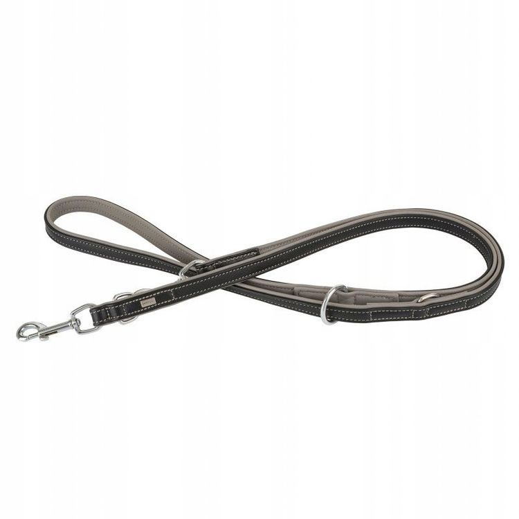 Tootefoto - Nahast kaelapael, P: 20 mm / 200 cm, must/hall