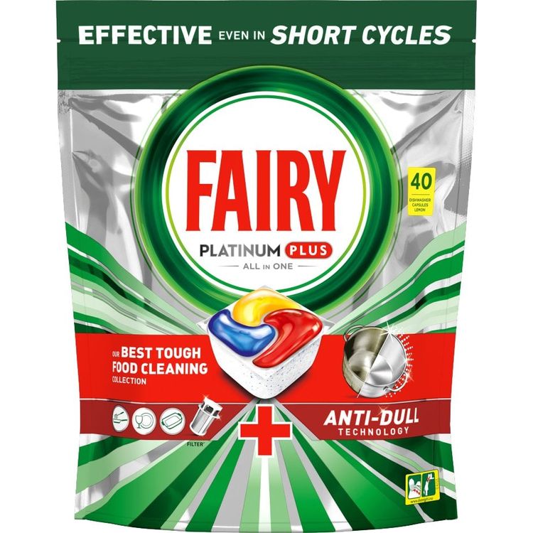Tootefoto - CAPS DISW FAIRY PLATINUMPLUS LEMON 40PCE