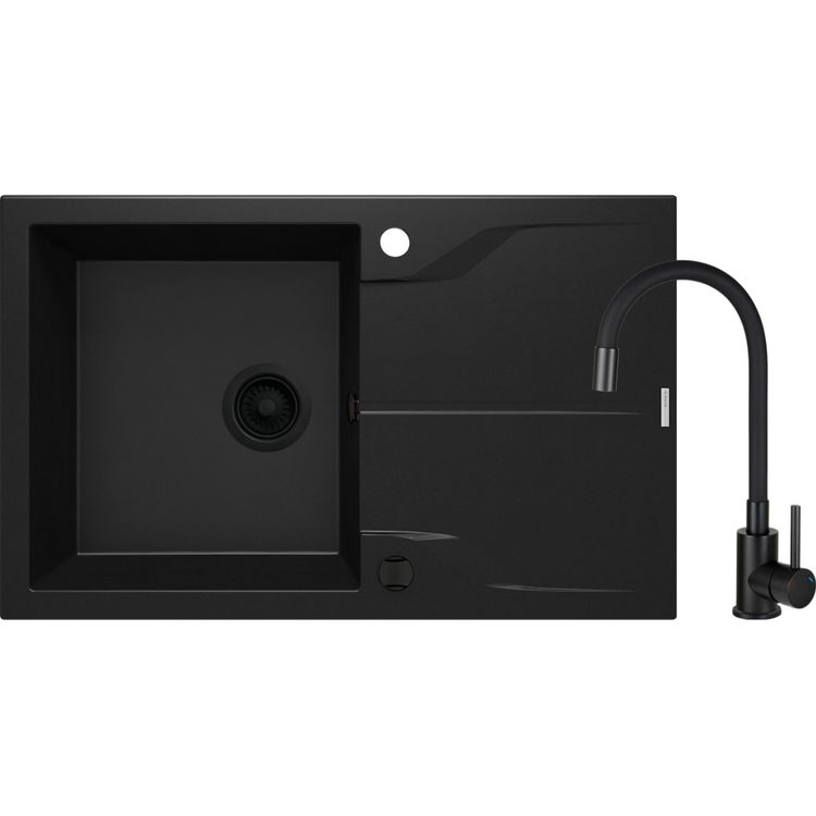 Tootefoto - Deante valamu Graniitvalamu 1-kausilise kraani ja ravooluavaga