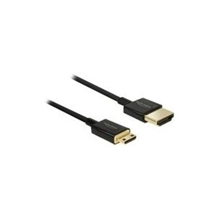 Tootefoto - DeLOCK 84777 HDMI-kaabel 1,5 m HDMI t p A (Standard) HDMI Type C (Mini) Must