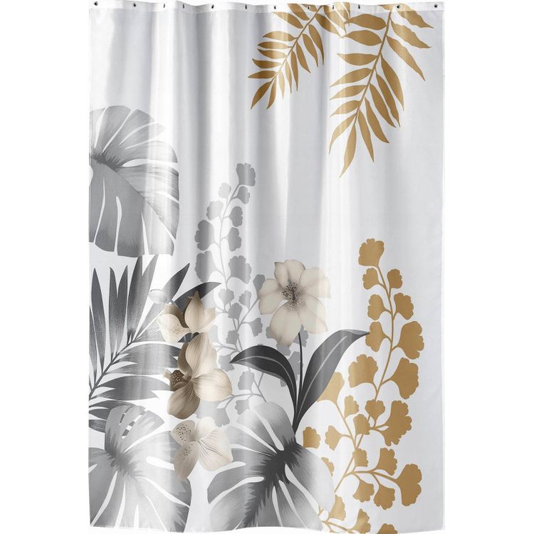 Tootefoto - VidaXL Shower curtain with flower pattern, KELLY, 180 x 200 cm