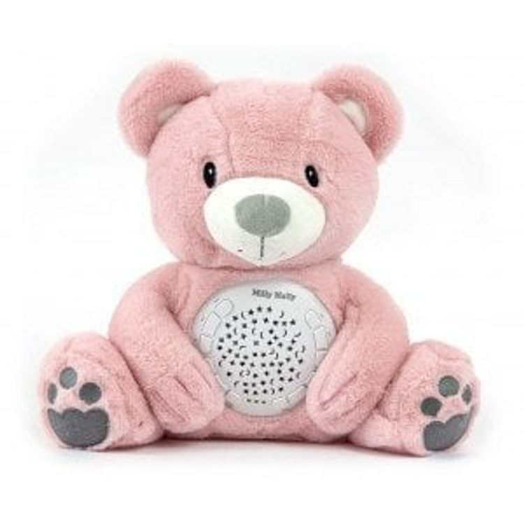 Tootefoto - Milly Mally Plush m nguasi koos projektori Milly Bear roosaga