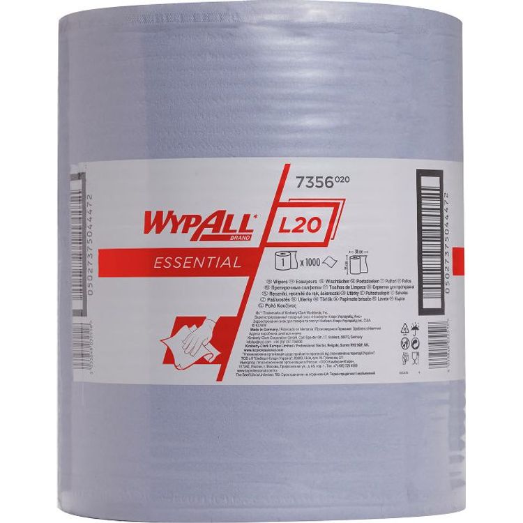 Tootefoto - Kimberly-Clark Kimberly-Clark Wypall L20 - p hkimisrull, sinine, 2-kihiline - 1000 sektsiooni