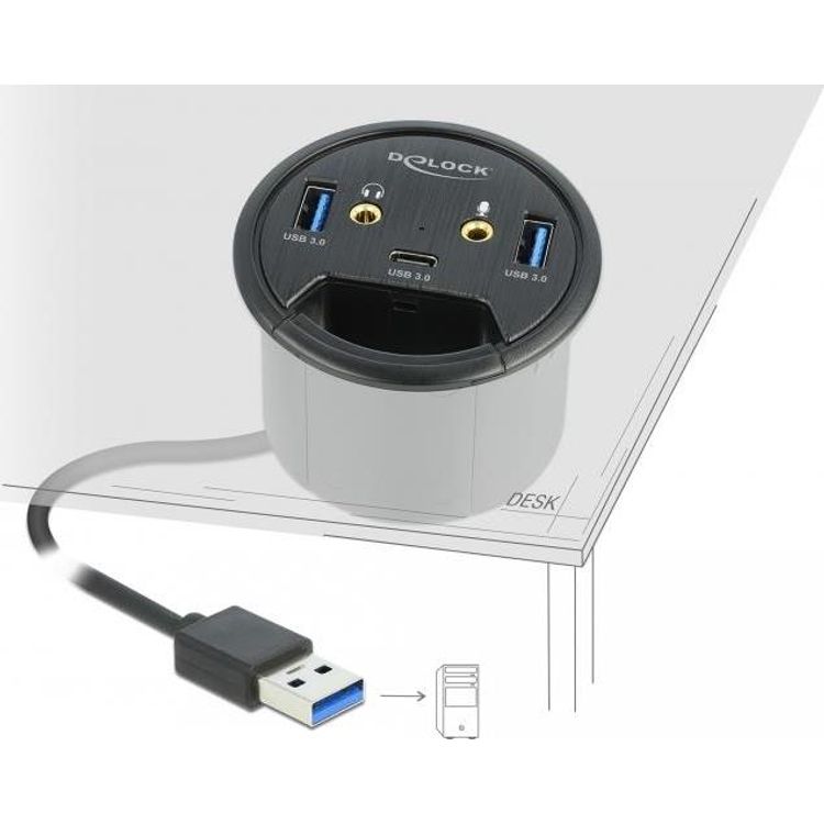 Tootefoto - DeLOCK 62794 jaotur USB 3.2 Gen 1 (3.1 Gen 1) Type-A 5000 Mbit/s Must