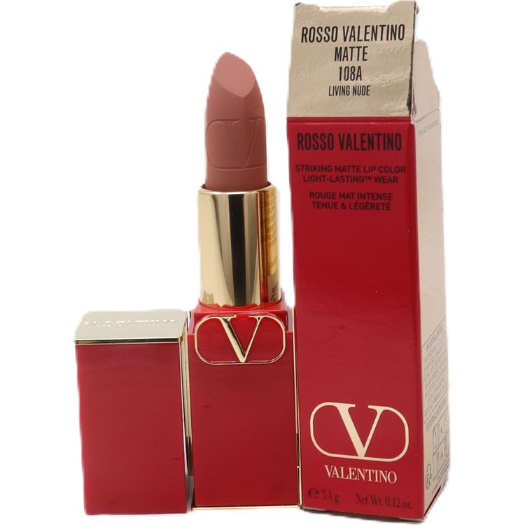 Tootefoto - Valentino Valentino, Rosso, matt, kreemjas huulepulk, 108A, korduvt idetav, 3,5 g naistele