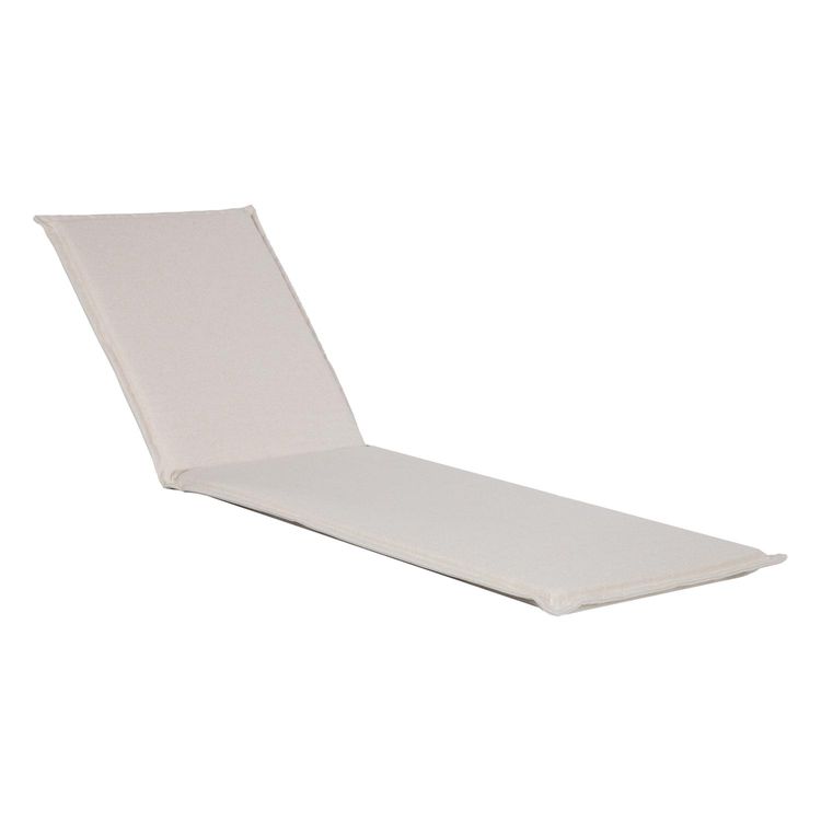 Tootefoto - Lamamistooli kate SUMMER 55x190x5cm, naturaalvalge, 100% pol ester, kangas 467