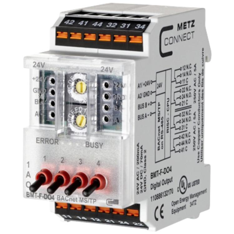 Tootefoto - Metz Connect Bmt-F-Do4 Bacnet Ms/Tp #####Ms/Tp-Modul 24 V Ac, 24 V Dc 200 Ma No. Of Outputs:4 X Content 1 Pc(S)