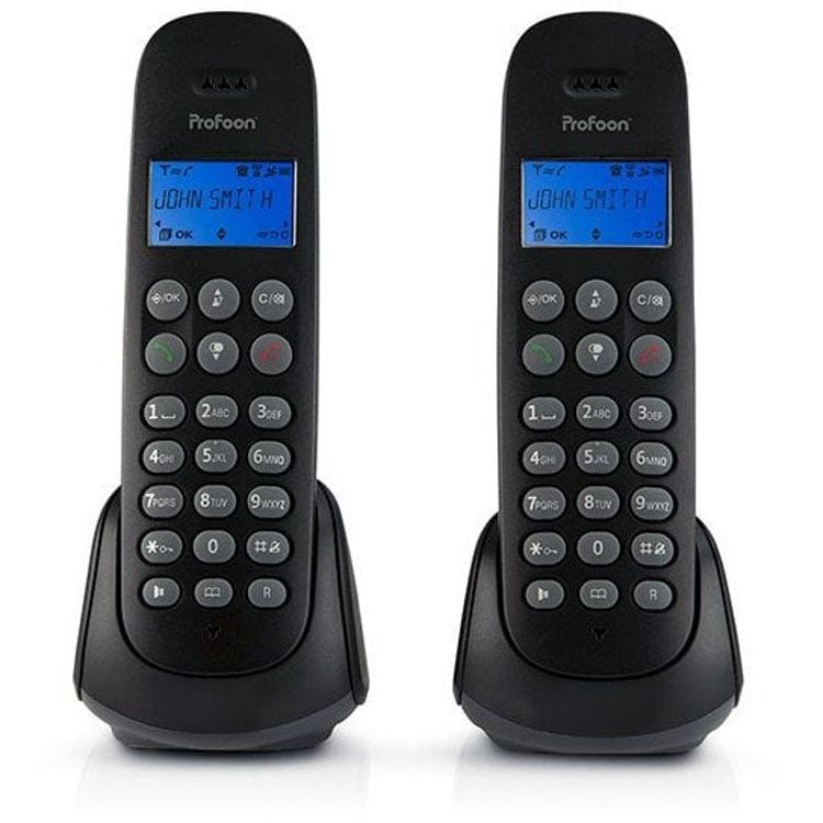 Tootefoto - Profoon PDX-320-DECT-TELEFON MIT 2 Mobilteilen, Schwarz
