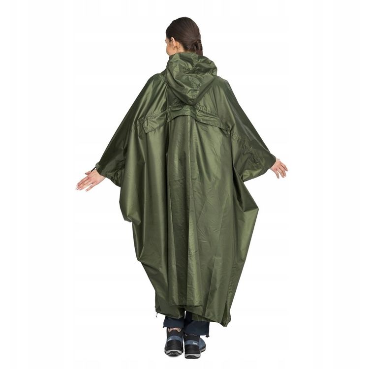 Tootefoto - Poncho przeciwdeszczowe dla doros ych VIKING Vesper Backpack zielone UNI