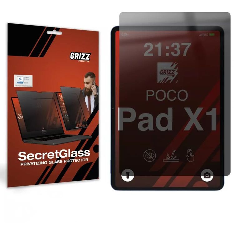 Tootefoto - GrizzGlass SecretGlass matt privaatsusklaas Xiaomi POCO Pad X1 jaoks