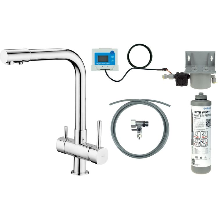 Tootefoto - Deante Bateria kuchenna z zestawem do filtracji wody