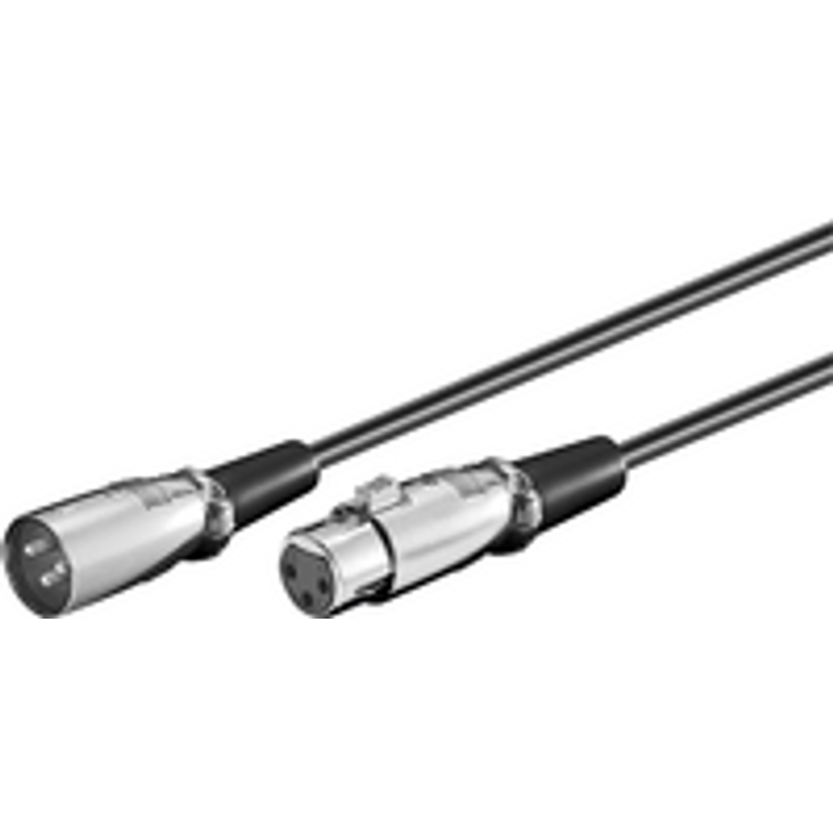 Tootefoto - Microconnect XLRMF05 0.5m XLR (3-pin) XLR (3-pin) Schwarz Audio-Kabel (XLRMF05)