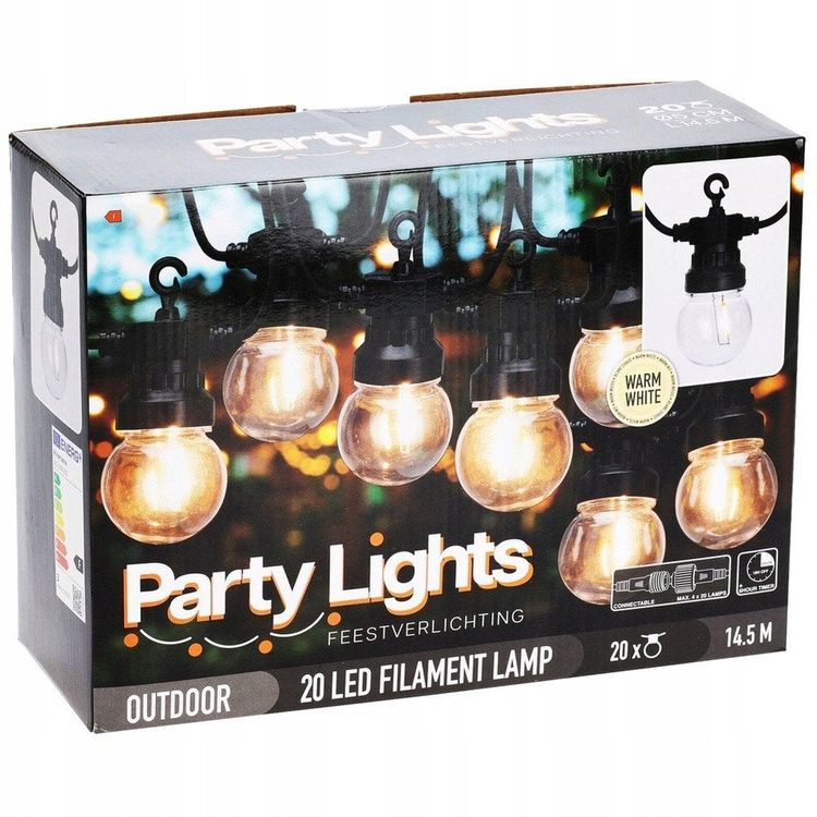 Tootefoto - Grand Girl ja Dekoratiivne pirn viis Vidde 9,5 m 20 tk.