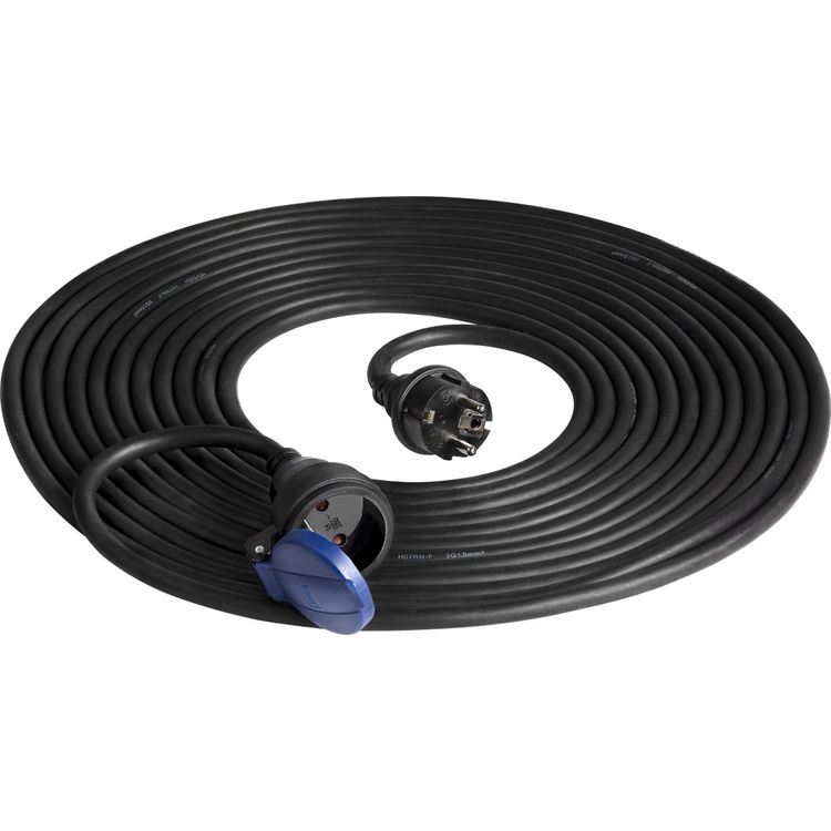 Tootefoto - Orno Pritsmekindel t koja pikenduskaabel IP44, 1x2P+Z 10m, likindel kummikaabel H07RN-F 3x1,5mm?, 230VAC/16A
