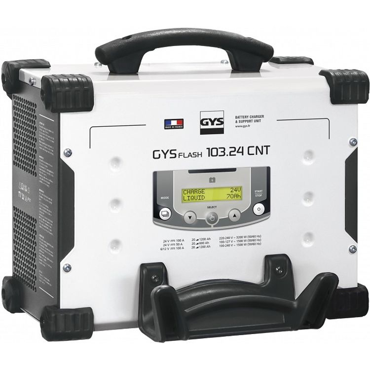 Tootefoto - Akulaadija Gysflash 103.24 Cnt Fv 6.12.16.24V 5-1200Ah 100A (Kaabel 5.0M) Gys