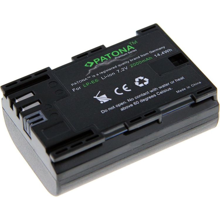 Tootefoto - Patona Canon LP-E6 2000MAH Li-Ion Premium aku aku (PT1212)