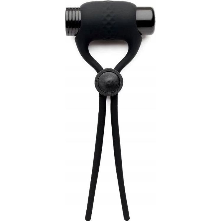 Tootefoto - SO DIVINE_Men Adjustable Vibrating Ring massager reguleeritav vibratsioonir ngas meestele Must