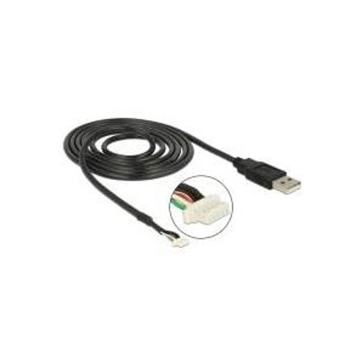 Tootefoto - DeLOCK USB 2.0 A M / 5 pin V5 1.5m kaamerakaabel 1,5 m Must