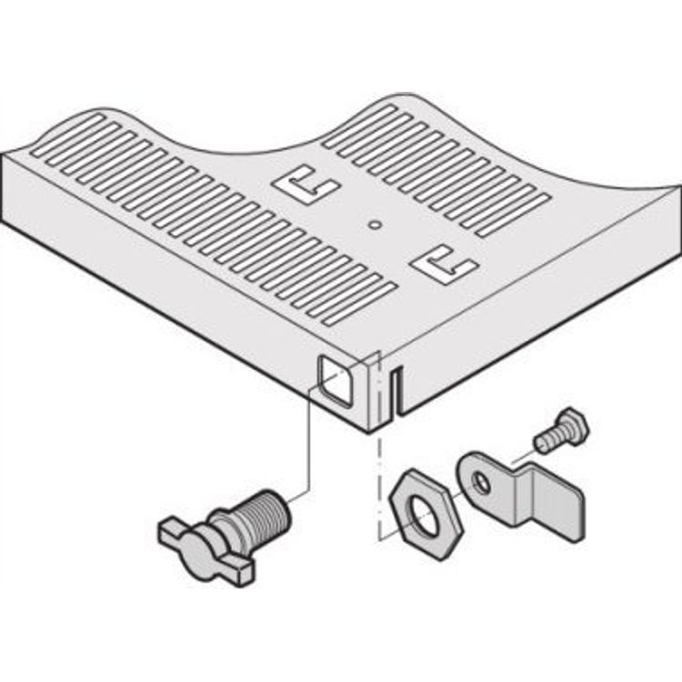 Tootefoto - TRITON Lisatarvikud SCHROFF 19 teleskoopriiulitele, T-lati lukustus