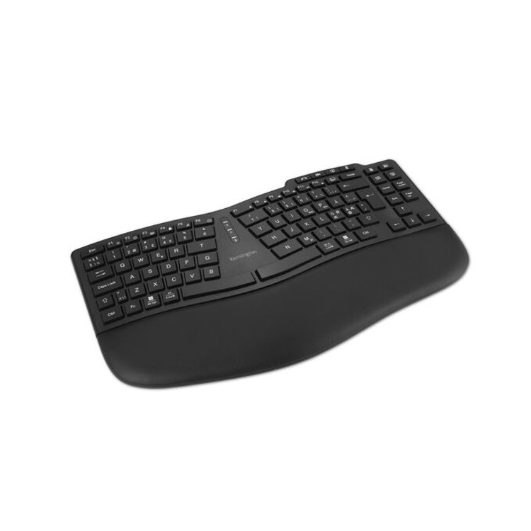 Tootefoto - Klaviatuur Kensington Pro Fit Ergo KB675 EQ TKL, Pan-Nordic, juhtmevaba 2.4GHz ja Bluetooth, USB-C laadimine