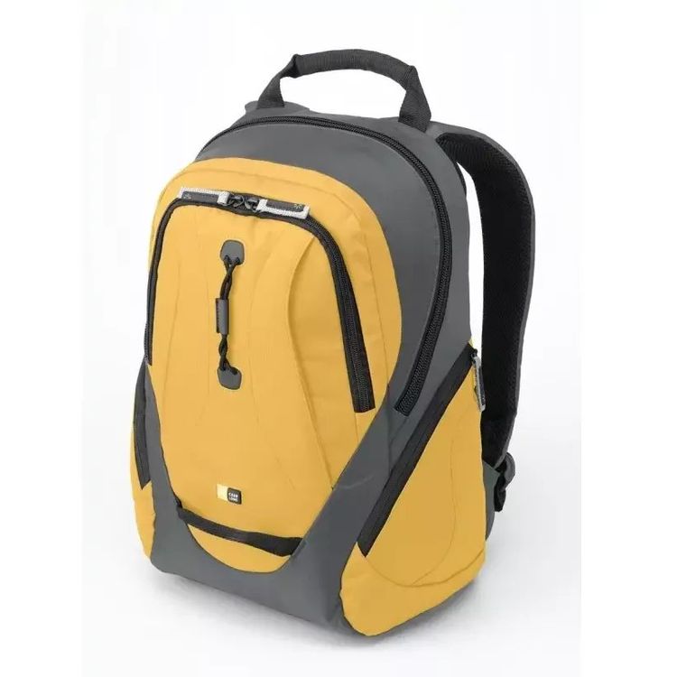 Tootefoto - Case Logic kerge spordiseljakott hall/kollane, seljakoti kott, 39,1 cm (15,4 tolli)