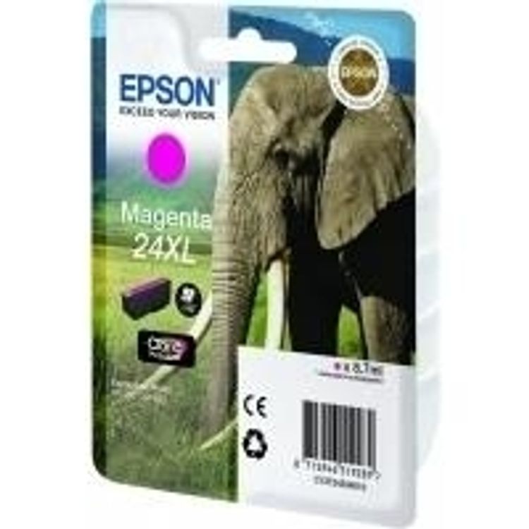 Tootefoto - Epson Elephant Singlepack Magenta 24XL Claria Photo HD Ink
