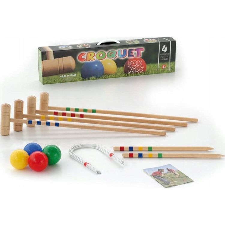 Tootefoto - Lucio Londero Zestaw do Krokieta LONDERO dla Dzieci (4 graczy)