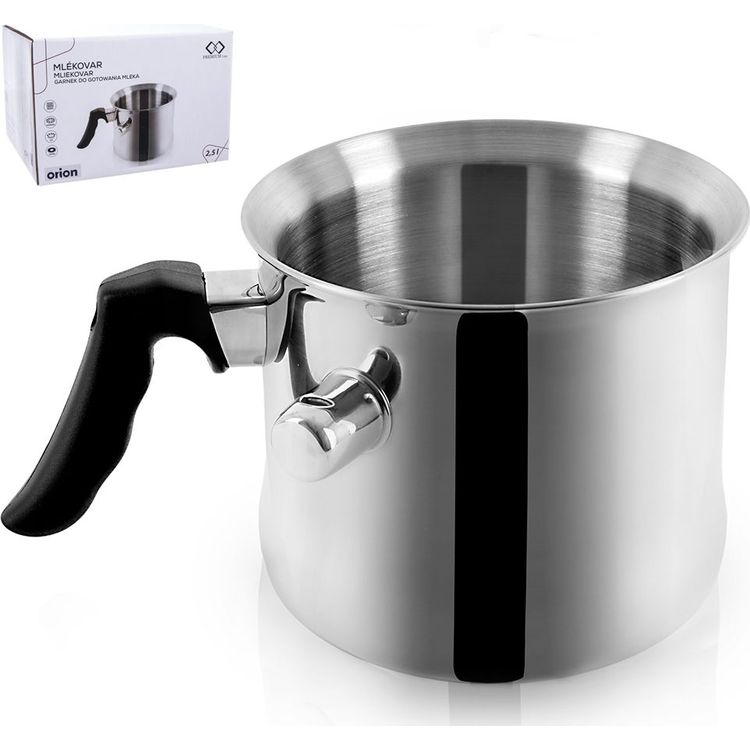 Tootefoto - Orion Piimapott piima keetmiseks, 2,5L, teras, universaalne