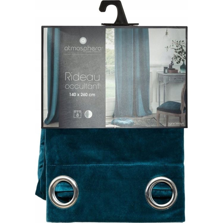 Tootefoto - Atmosphera Aasadega pimendav kardin 140 x 260 cm, sinine v rv