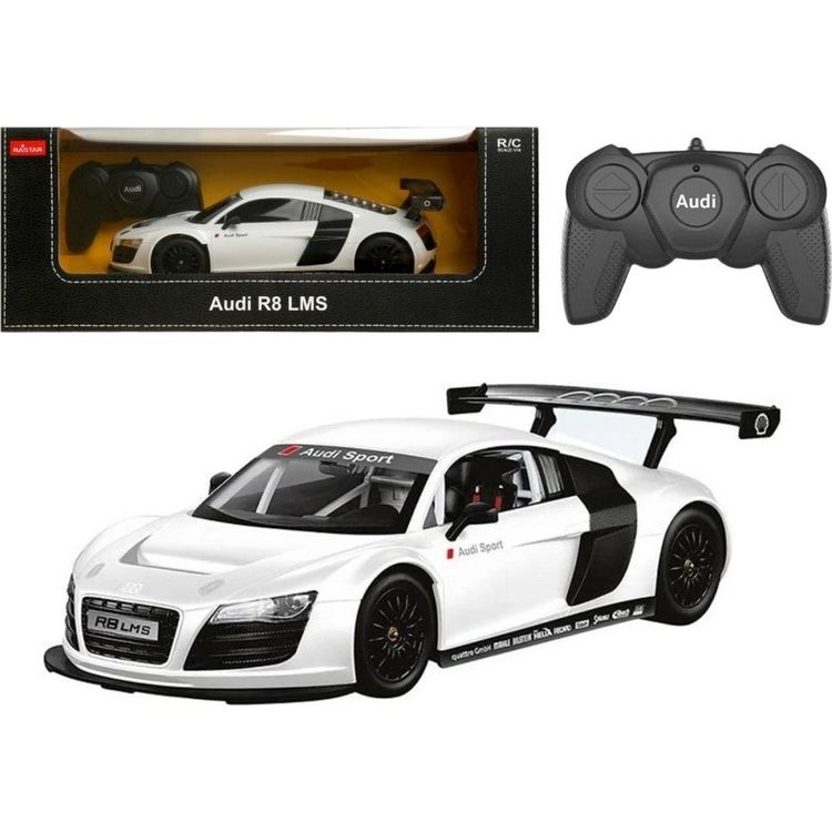 Tootefoto - RC sportauto 1:18 kaugjuhitav Audi R8 White Rastar