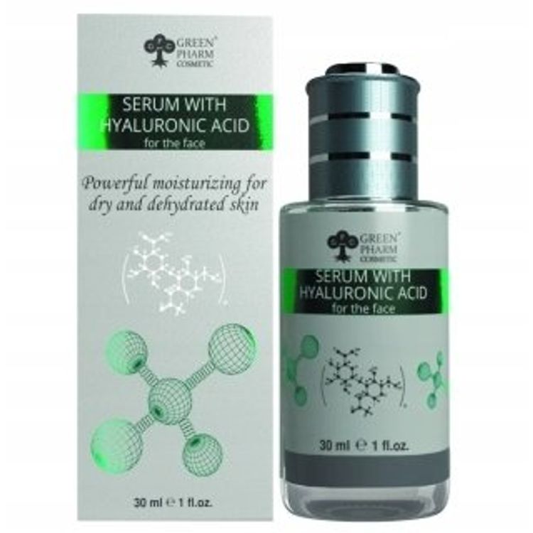 Tootefoto - DermoFuture GREEN PHARM COSMETICS_Serum With Hyaluronic Acid serum do twarzy z kwasem hialuronowym 30ml