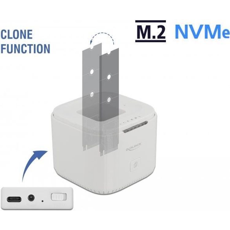 Tootefoto - DeLOCK 63331 k vakettaboks K vaketta korpus Valge M.2