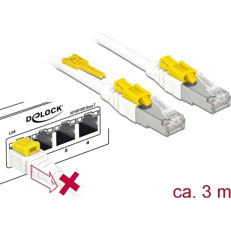Tootefoto - DeLOCK 85333 v rgukaabel Valge 3 m Cat6a S/FTP (S-STP)