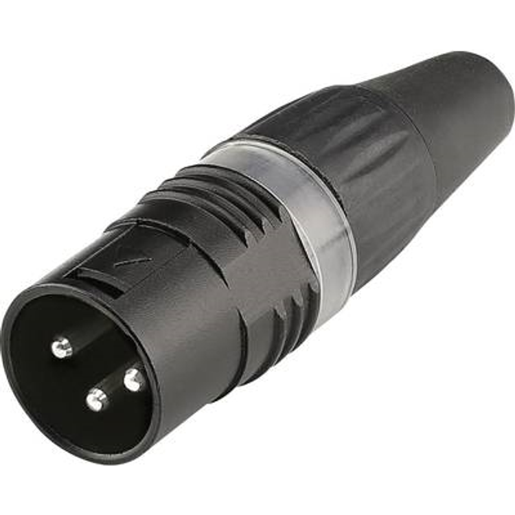 Tootefoto - Hicon XLR-Steckverbinder Kupplung, gerade Polzahl: 3 Schwarz 1 St. (HI-X3CM-BLK)