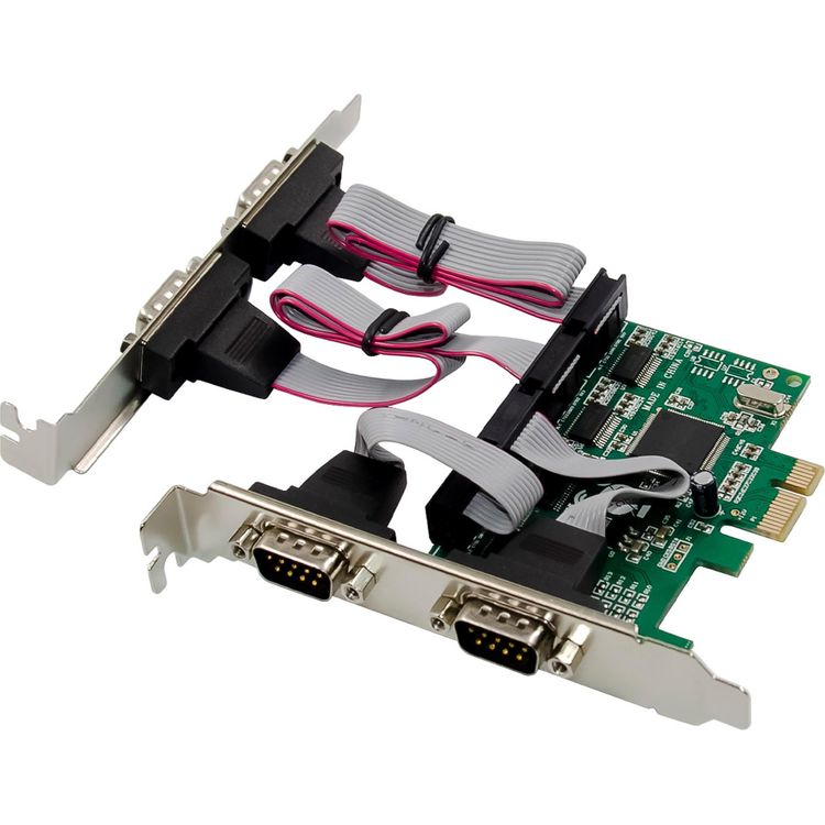 Tootefoto - InLine PCIe 4-Port RS-232 Karte 4x D-Sub 9 Stecker inkl. Low-Profile (76619E)