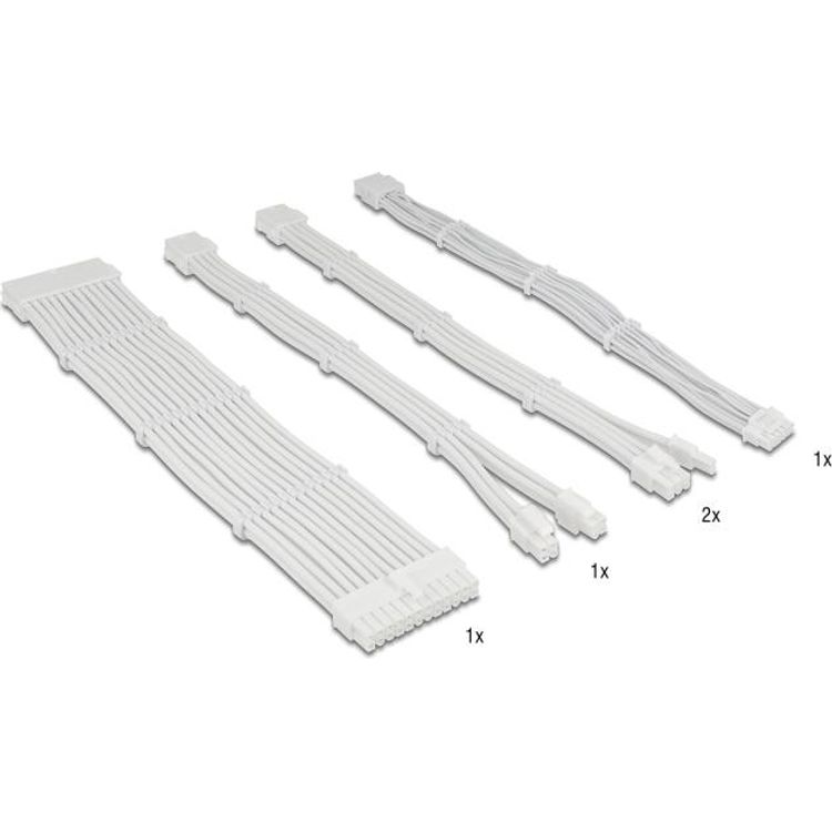 Tootefoto - Delock PSU Verl ngerungskabel Set 5-teilig Sleeved - Kabel-/Adapterset - Verl ngerungskabel (84542)