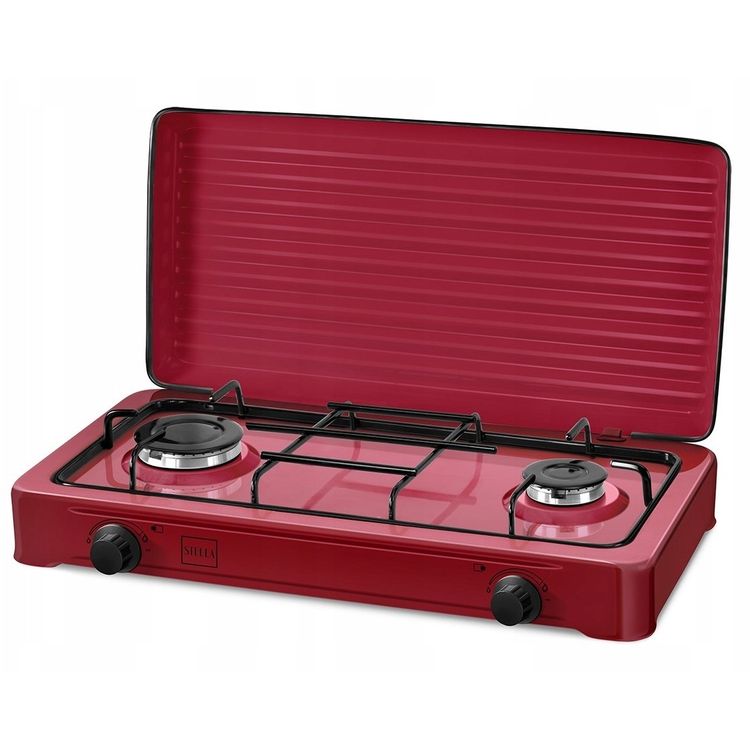 Tootefoto - Stella 2 p letiga gaasipliit Stella STKGR-02 punane